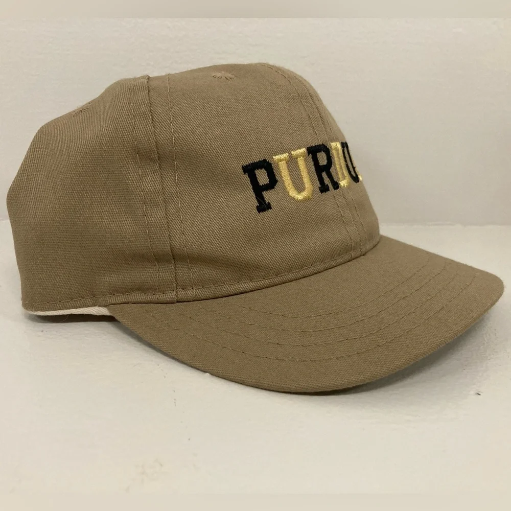 Purdue Embroidered Kids Cap Black Gold College Spirit Boilermaker Special Hat